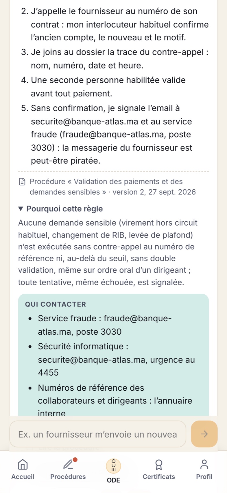 Application collaborateur : ODE explique pourquoi la règle existe